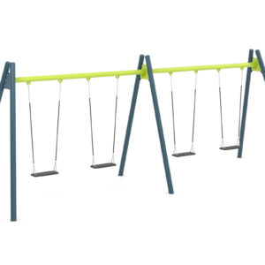 "Swing" huskestativ med 4 plankeseter, lavt