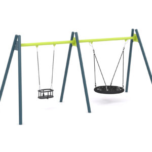"Swing" huskestativ med rammesete og fuglerede Ø:100cm, lavt