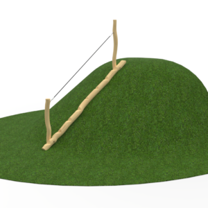 Skråtrapp i Robinia, med tau (lang versjon)