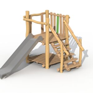 Lekeapparat i Robinia, "Jegerens hytte" (uten tak)