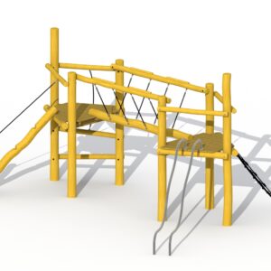 Lekeapparat i Robinia "Beetle bridge" med rutsjerør