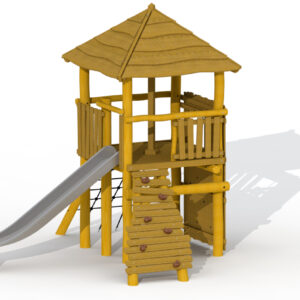 Lekeapparat  i Robinia "Magic Tower" med plattform