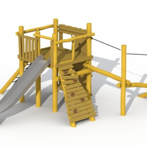 Lekeapparat i Robinia ""Magic Tower"" med balansebom