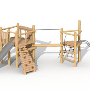 Lekeapparat i Robinia  "Magic Tower"  med "Magic Tower"- kombinasjon, med balansebom