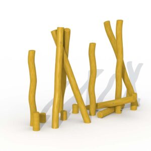 Jungelsti i Robinia 15 poster (stylter og balansestubber)