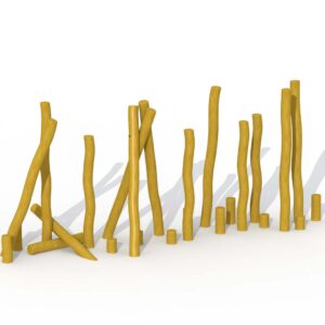 Jungelsti i Robinia 25 poster (stylter og balansestubber)