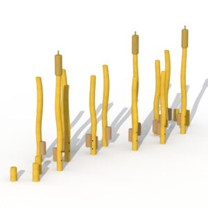 Styltesti i Robinia 17 poster (stylter og balansestubber)