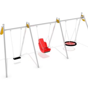 Huskestativ "Miksi 1" med plankesete, inkluderende sete og fuglerede