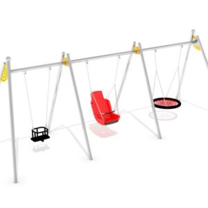 Huskestativ "Miksi 2" med rammesete, inkluderende sete og fuglerede