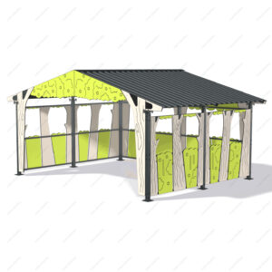 Lekehytte, Shade canopy «Forest cabin»