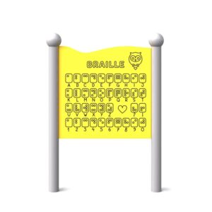 Lekepanel "Edito" 17, Braille alfabetet