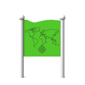 Lekepanel "Edito" 18, Verdenskartet