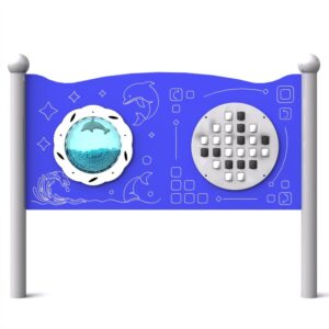 Lekepanel "Paro" 11, Roterende trommel og delfin