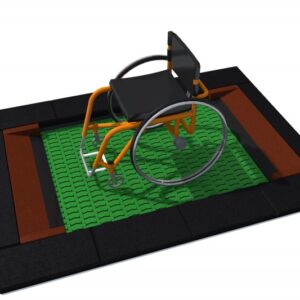 Trampoline "Orta-I" 150 x 200 med sort eller rød SBR ( gummi)