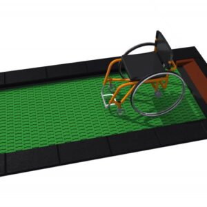 Trampoline "Orta-I" 150 x 250 med sort eller rød SBR ( gummi)