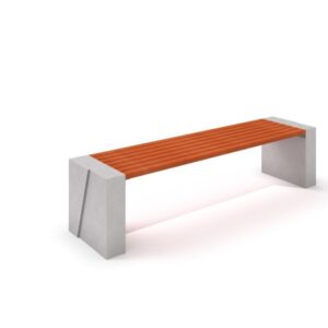 Betongbenk "Deco 10" (hvit)