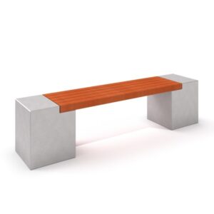 Betongbenk "Deco 11" (grå)