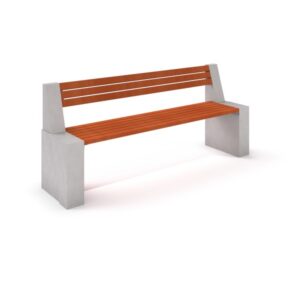 Betongbenk "Deco 9" (grå)