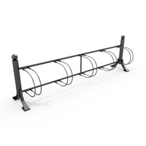 Sykkelstativ, støpejern 5 plasser