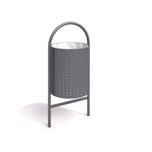 Søppelkasse 60L, pulverlakkert stål, 13