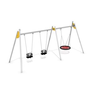 Swing Kombino 2 with two "baby box"  seats and birdo