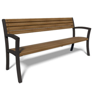 Benk "Wave" (med rygg)